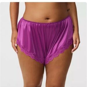 Torrid Fuchsia Satin Lace Trim Panties